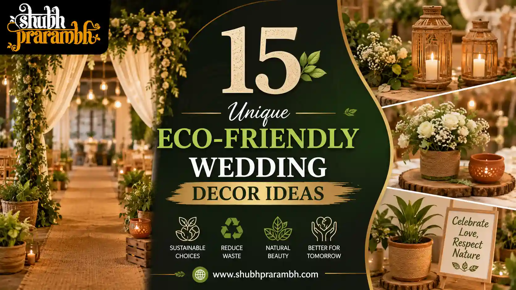 15 Unique Eco-Friendly Wedding Decor Ideas