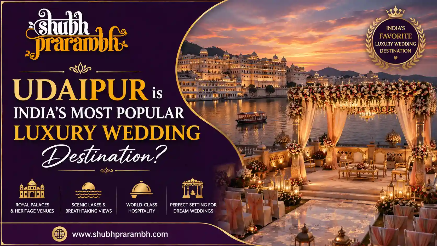Why Udaipur is India's Most Popular Luxury Wedding Destination?