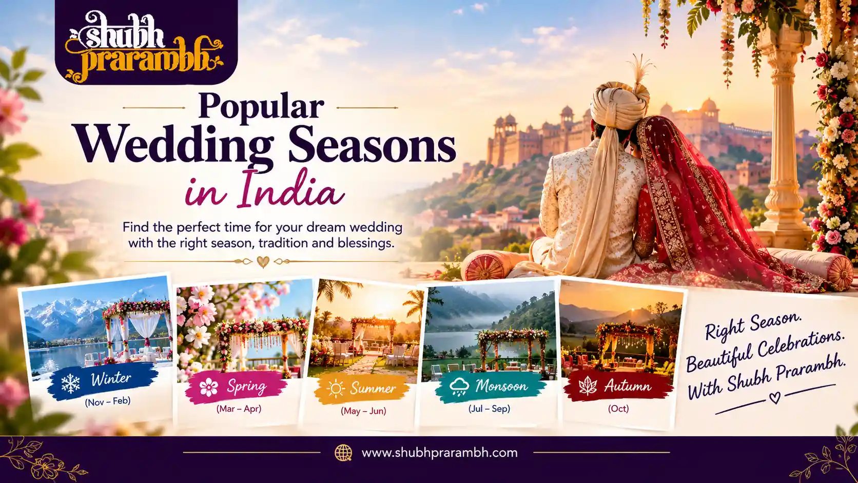 Popular Wedding Seasons in India