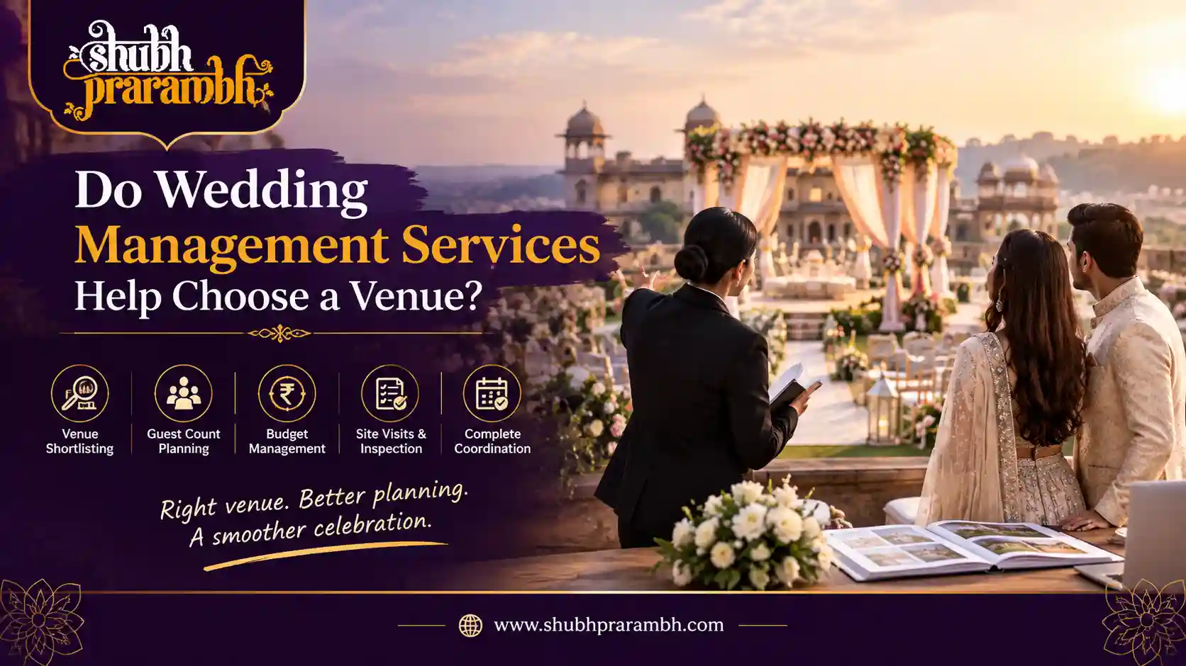Do Wedding Management Services Help in Selecting a Wedding Venue?